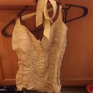 Tie around the neck top